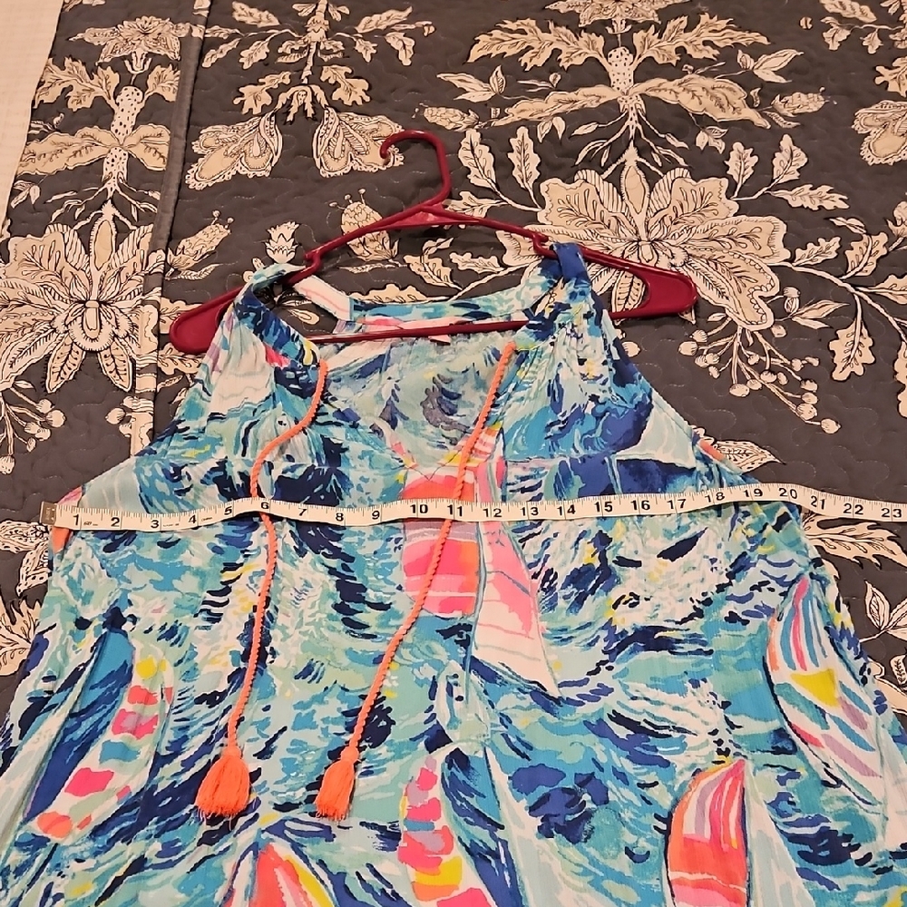 Colorful Sleeveless Dress with Tassels